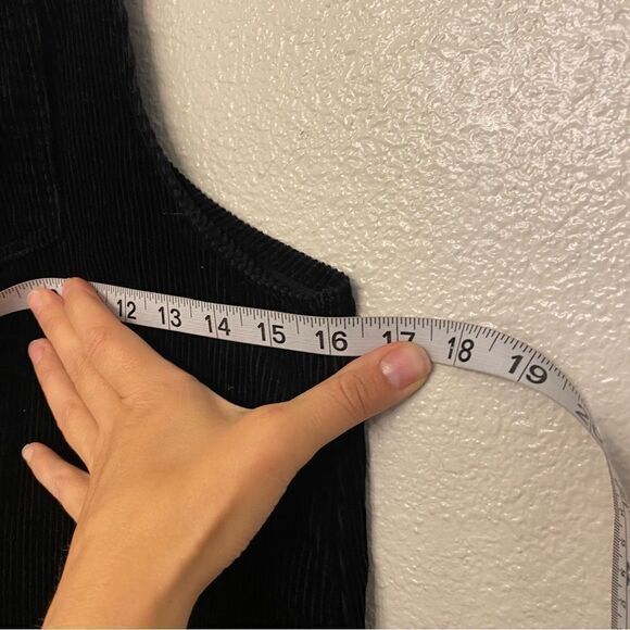 Forever 21 girls black Corduroy Overall dress Jumper romper 13-14 (runs small) - Picture 7 of 7